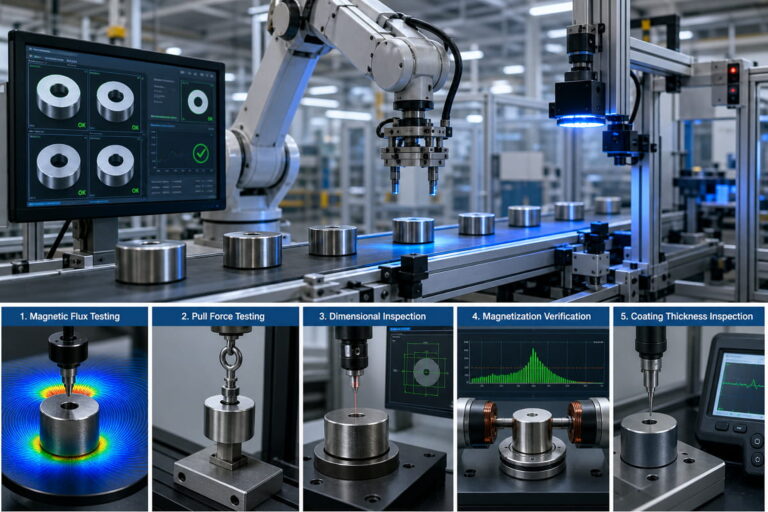 Industrial Automation Magnet Quality Inspection