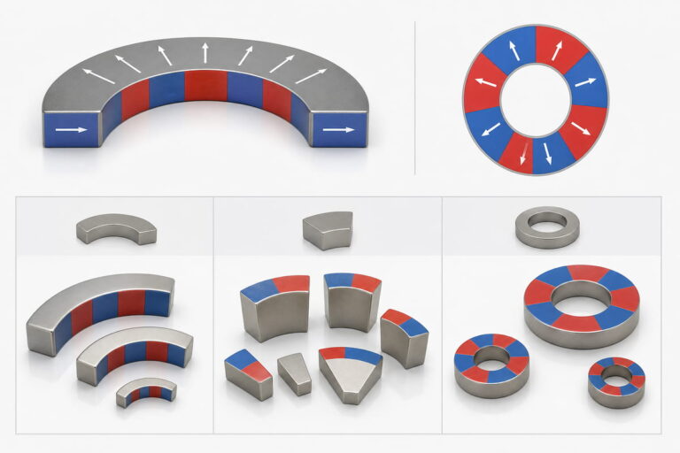 Neodymium Magnet Radial Magnetization Common Shapes