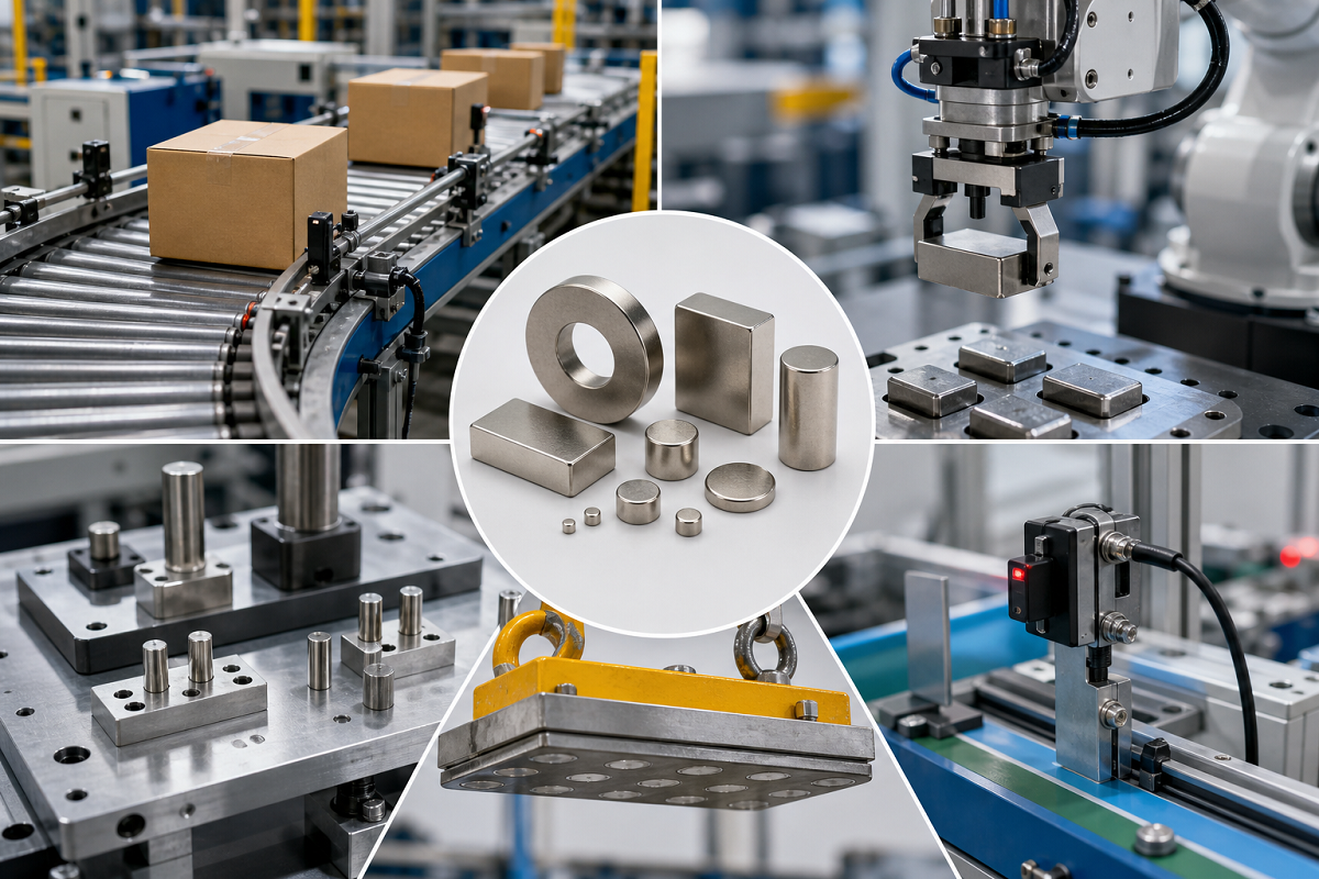 Applicazioni tipiche dei magneti per l'automazione industriale