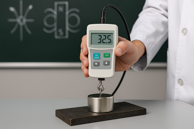 prova di forza di attrazione magnetica