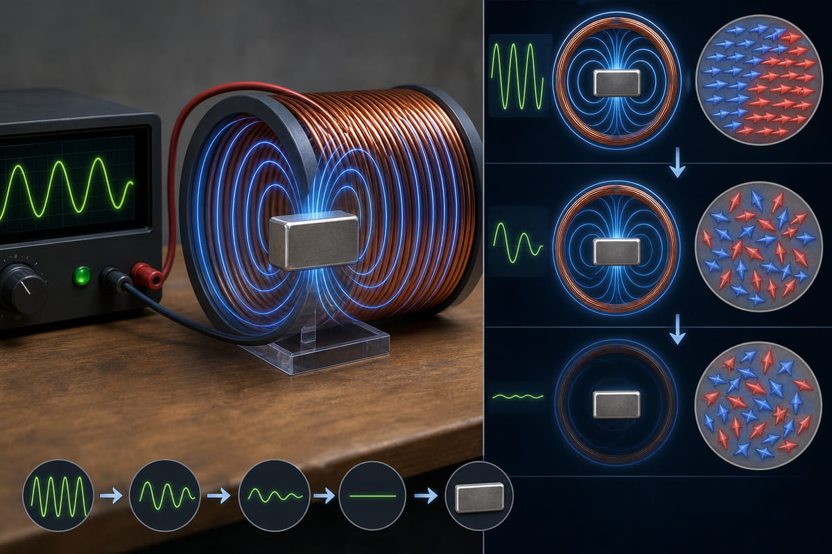 AC Electromagnetic Demagnetization