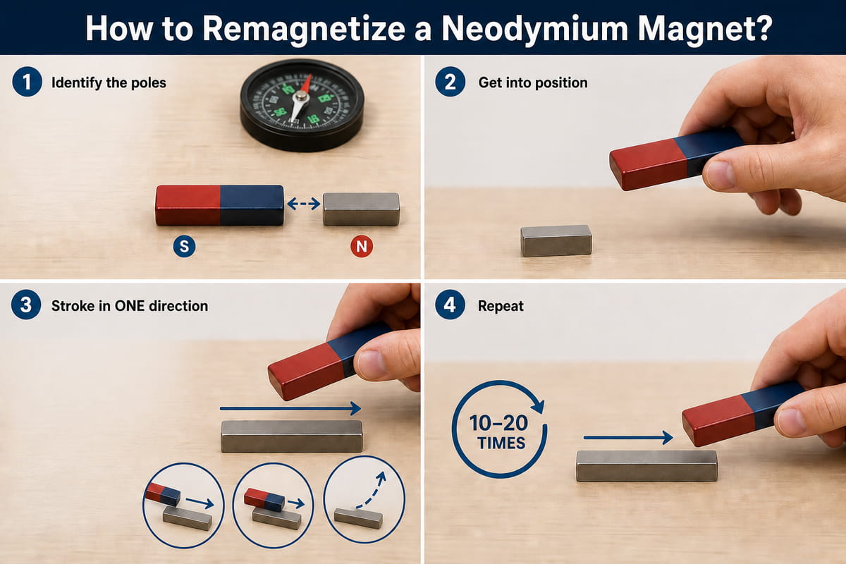 Metodo fai-da-te per rimagnetizzare un magnete al neodimio