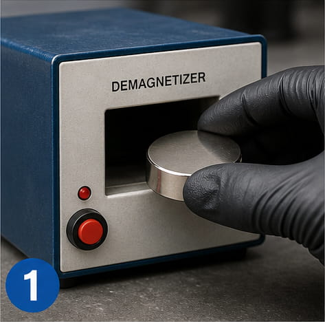 Demagnetizzare prima