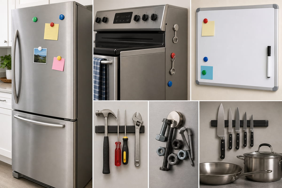 Oggetti di uso quotidiano che si attaccano ai magneti