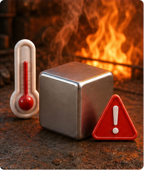 Il calore riduce l'intensità magnetica