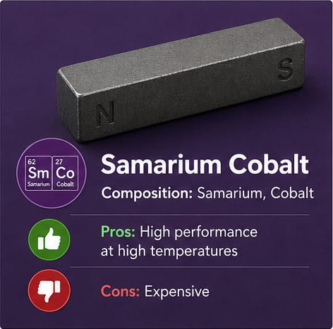 Materiale magnetico al samario-cobalto