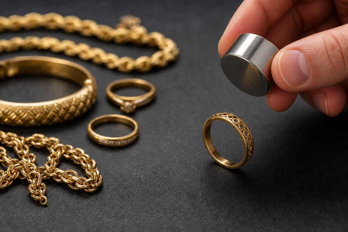 Come verificare la presenza di oro con una calamita
