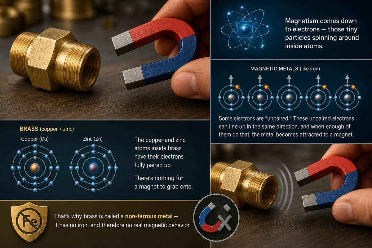 Perché l'ottone non è magnetico