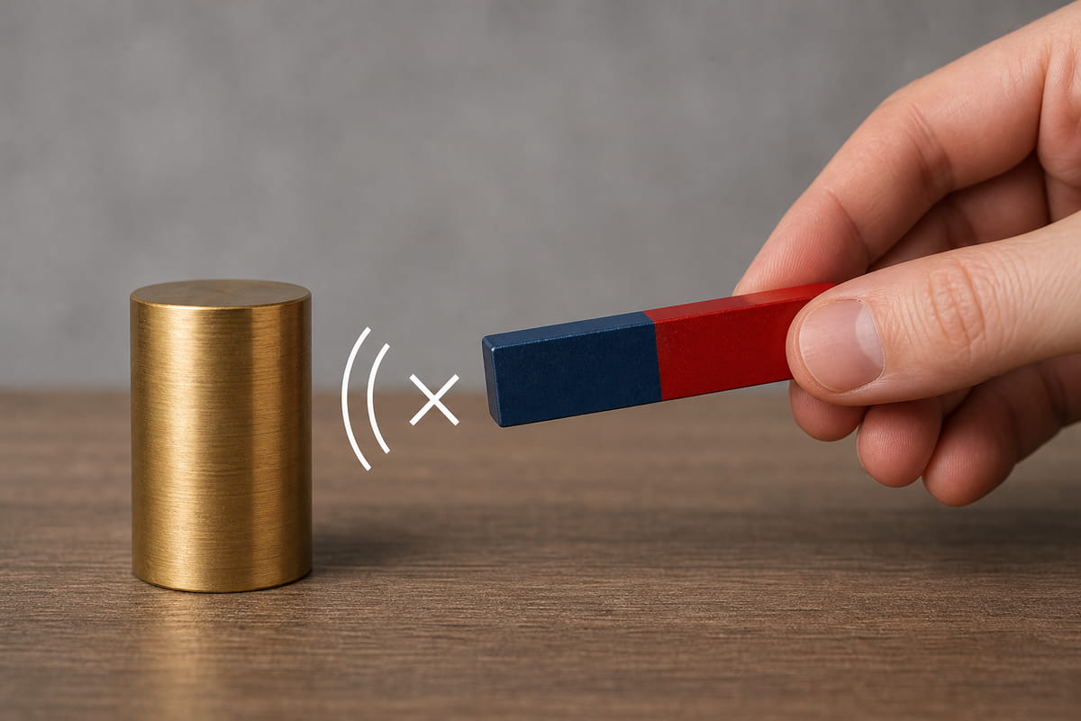 Un magnete aderisce all'ottone?