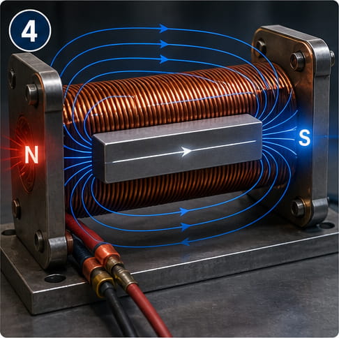 Magnetizzazione di una barra magnetica