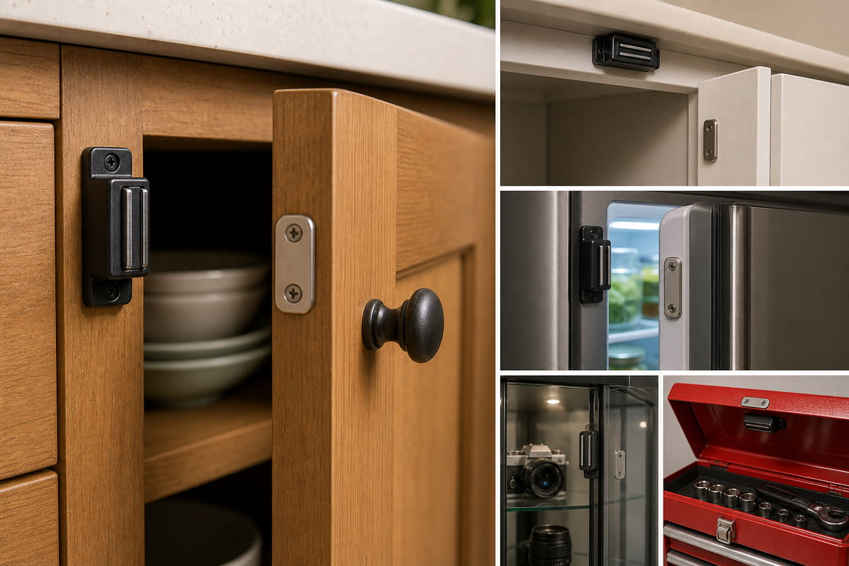 Magneti a barra utilizzati per chiusure magnetiche delle porte