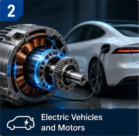 Veicoli elettrici e motori elettrici