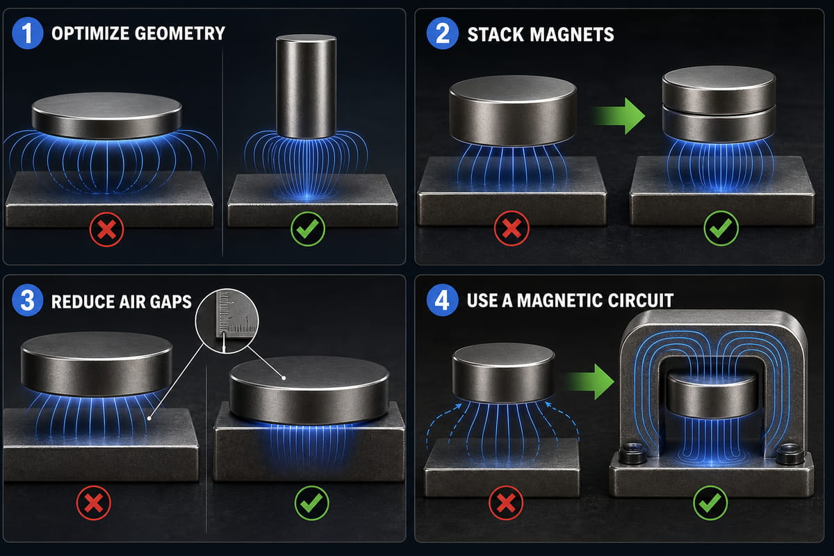 Come aumentare effettivamente la forza magnetica