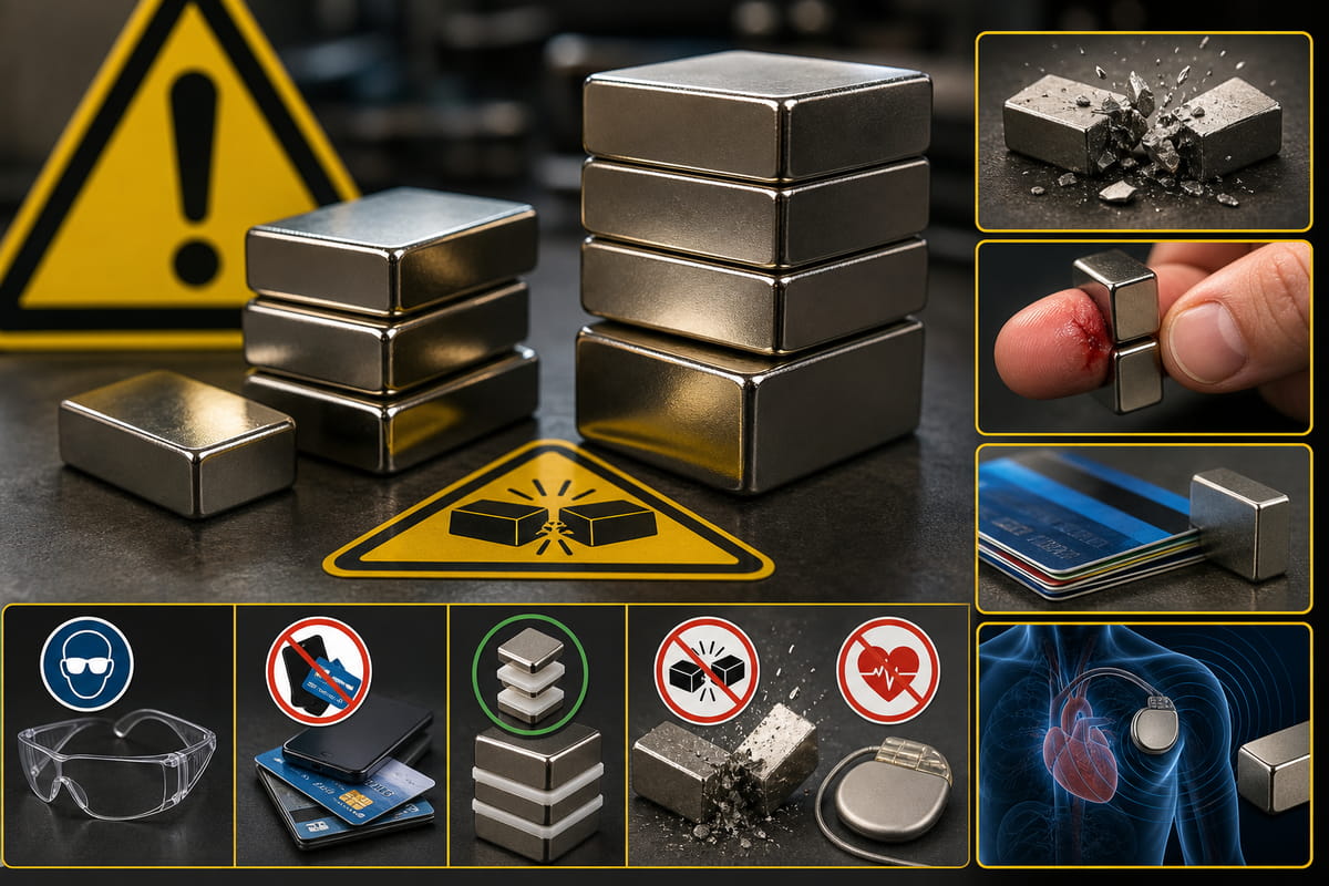 N35 e N52: considerazioni sulla sicurezza relative ai magneti