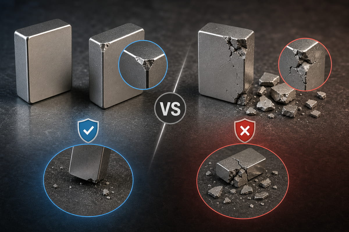 Magneti N35 e N52: durata e fragilità