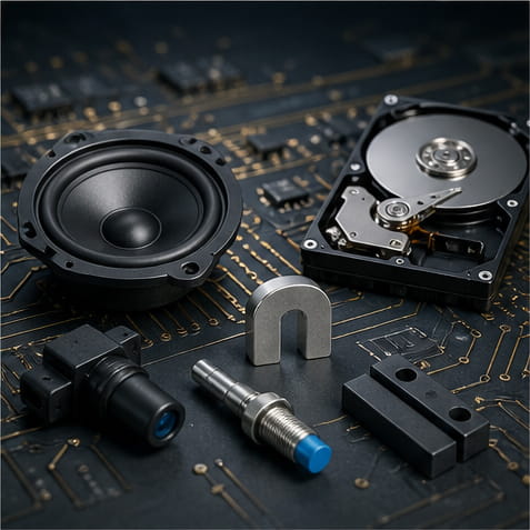 Magnete N55 per componenti elettronici e sensori