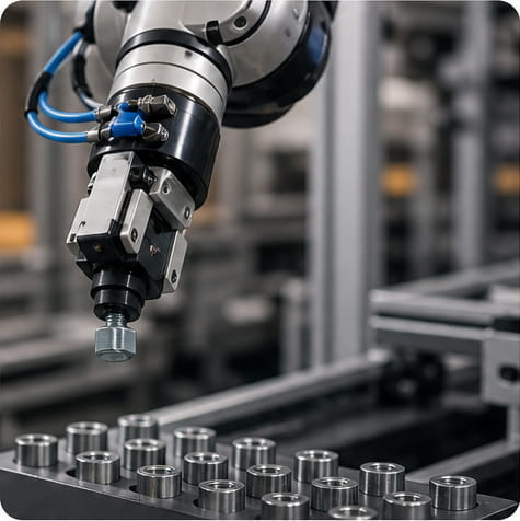 Applicazione della pinza per braccio robotico