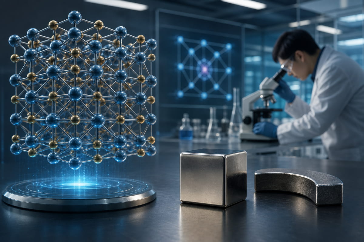 Gli scienziati stanno conducendo esperimenti con materiali come il nitruro di ferro, che presenta un prodotto energetico teorico fino a 150 MGOe