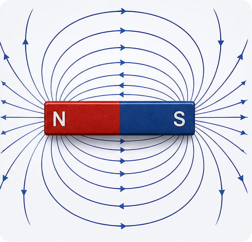 Il campo magnetico attorno a una barra magnetica è prevedibile